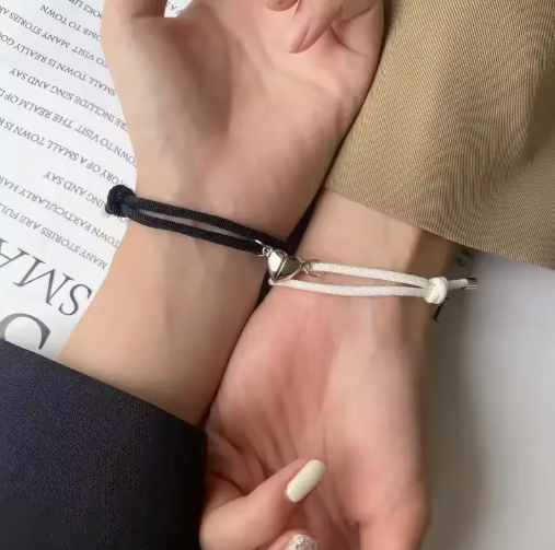 Couple Magnetic Heart Bracelet