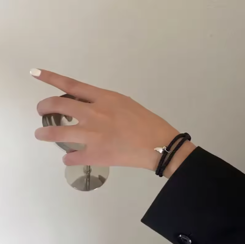 Couple Magnetic Heart Bracelet