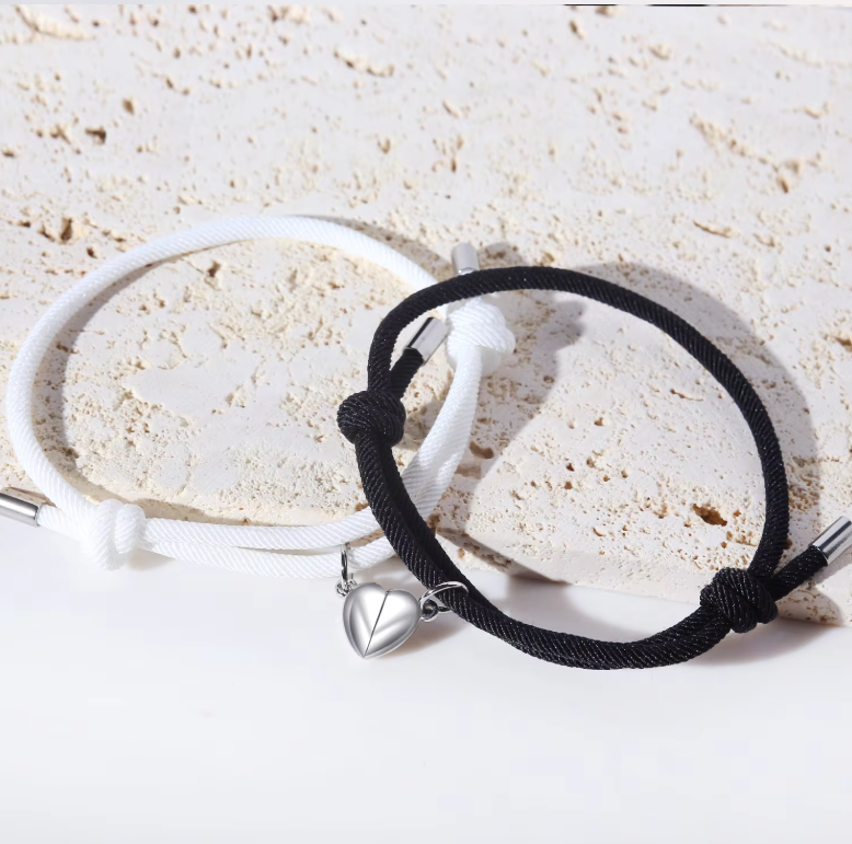 Couple Magnetic Heart Bracelet