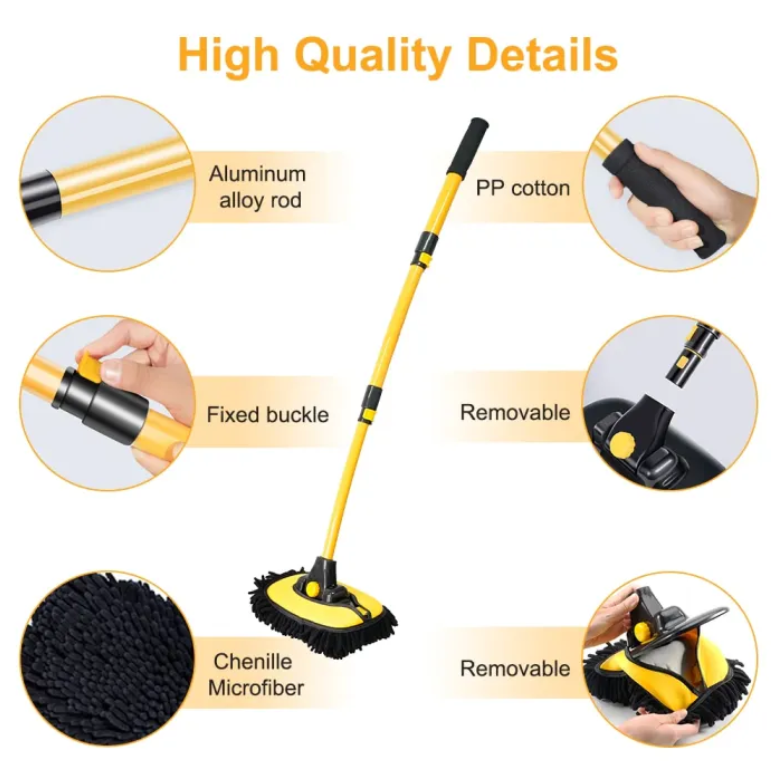 Telescopic Car Wash Mop Product Structure