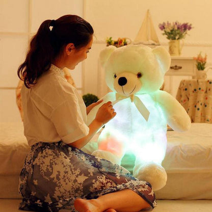 Luminous Teddy Bear Recorder 50cm White