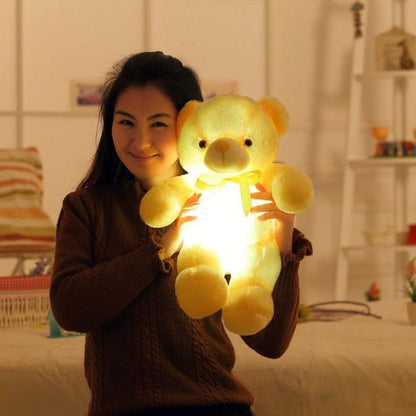 Luminous Teddy Bear Recorder 30cm Yellow