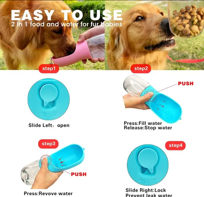 2-in-1 Pet Feeder Easy to Use