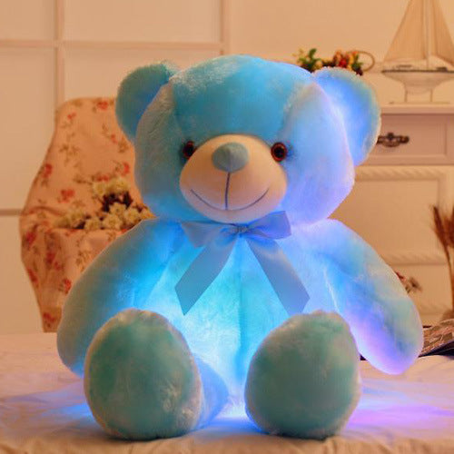 Luminous Teddy Bear Recorder 30cm and 50cm Blue