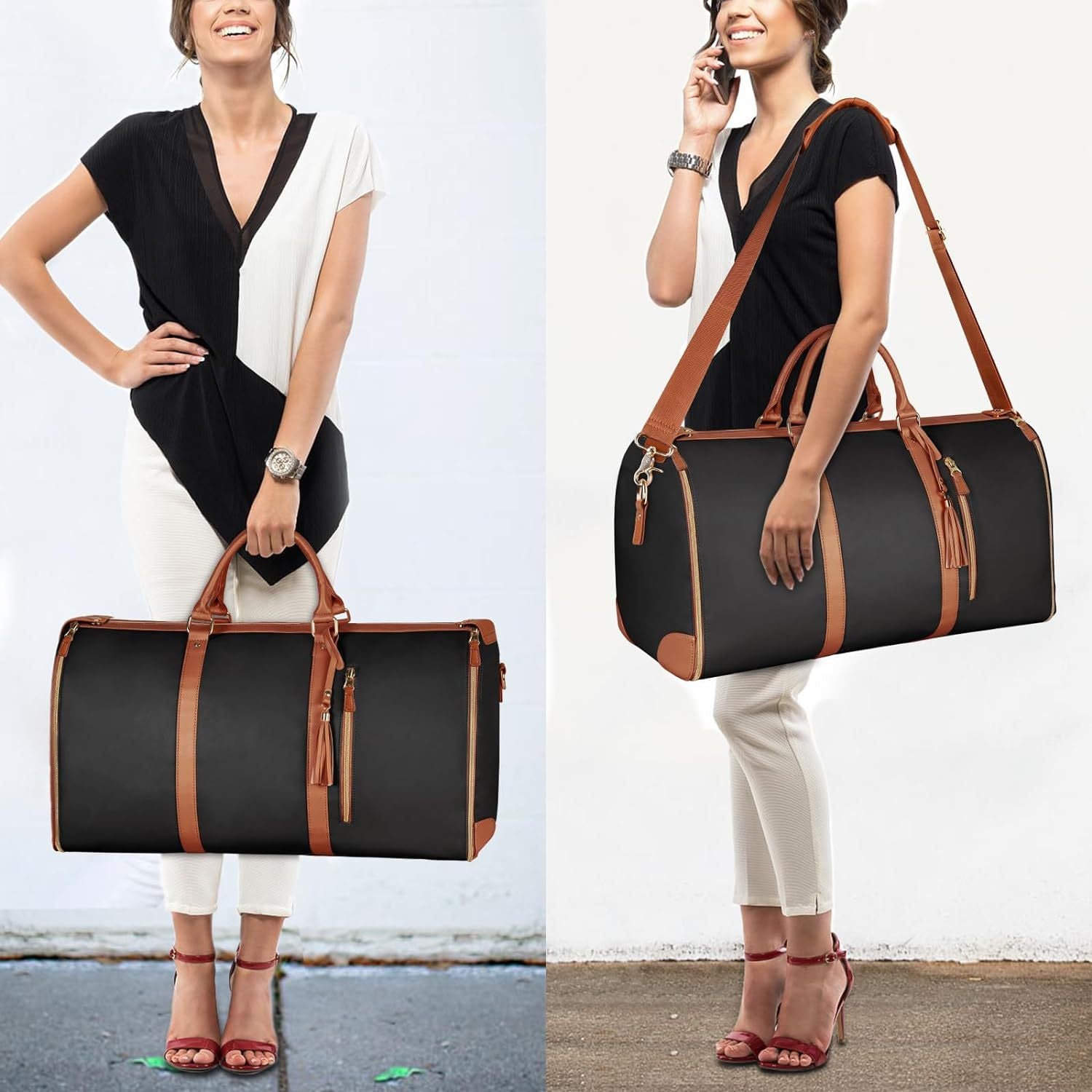 Foldable Travel Bag Brown