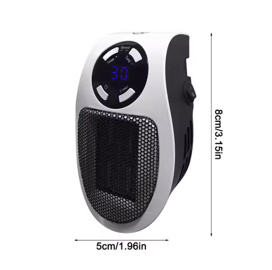 Mini Wall-mounted Heater Size