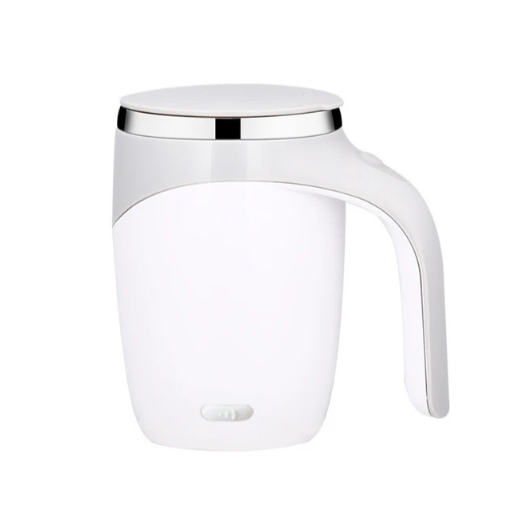 Self Stirring Coffee Mug White Rechargeable